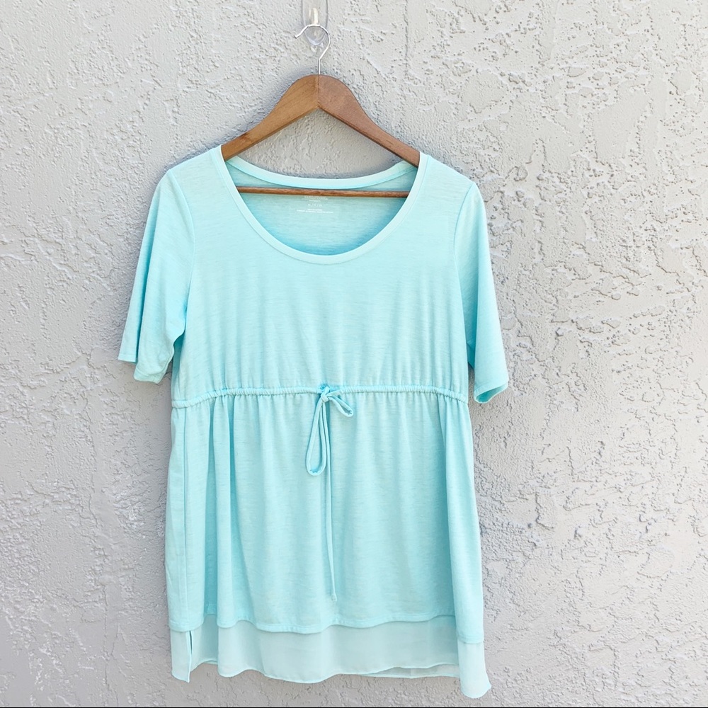 Motherhood Maternity Short Sleeve Tunic Tee Size M